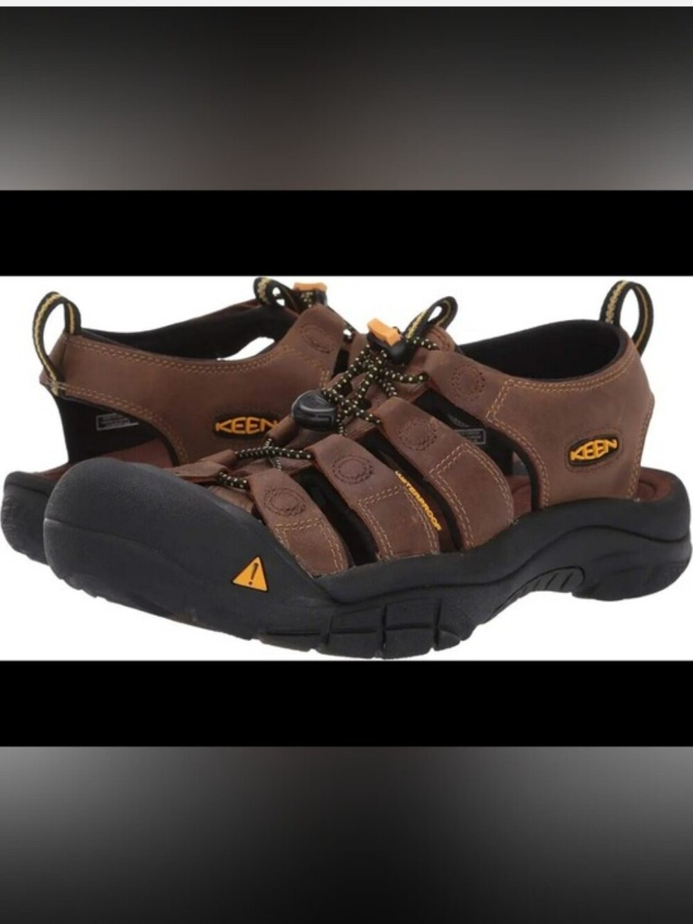 KEEN Newport Waterproof Leather Hiking Sandals Brown